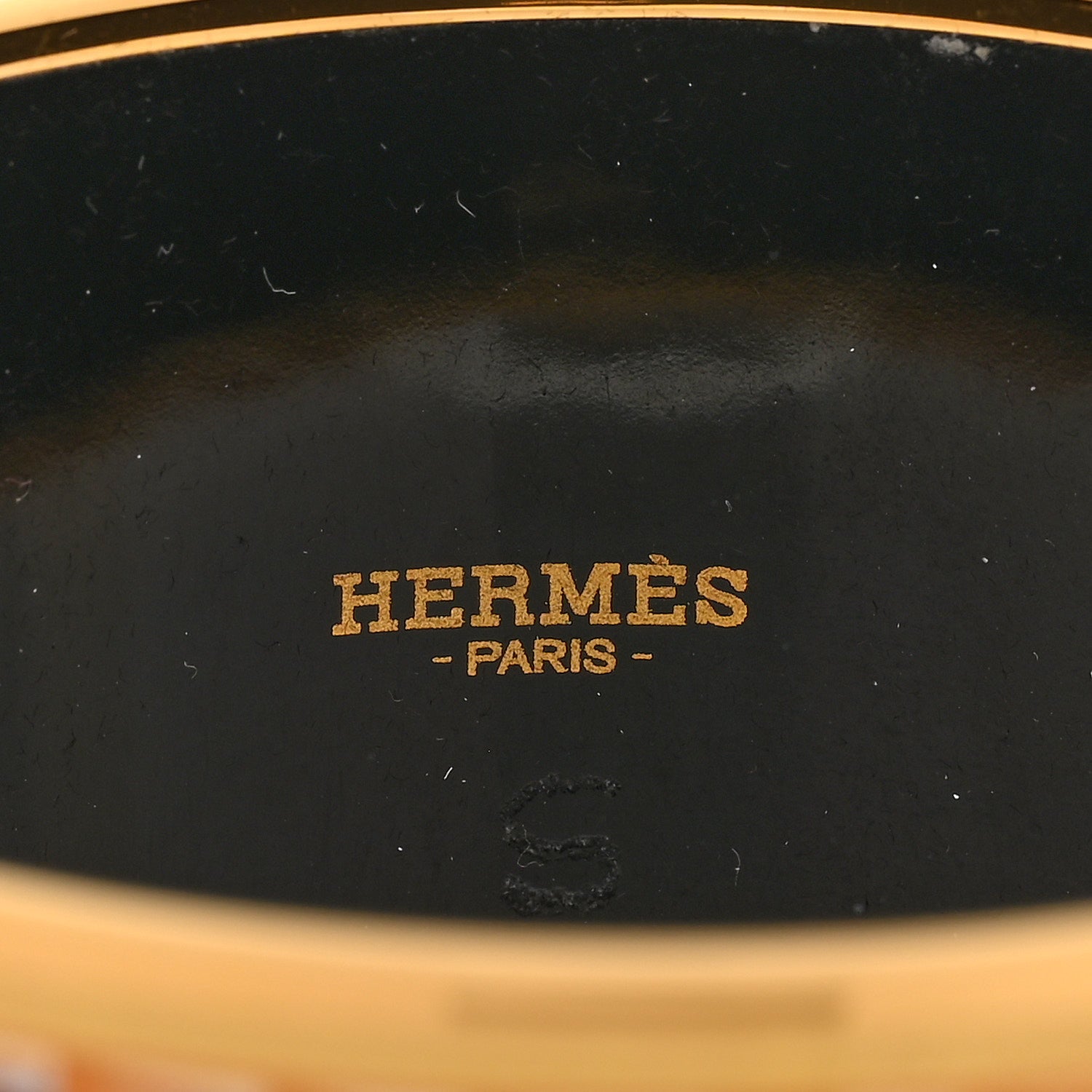 Hermes Enamel Printed Extra Wide Brazil Bracelet 70 4 of 5