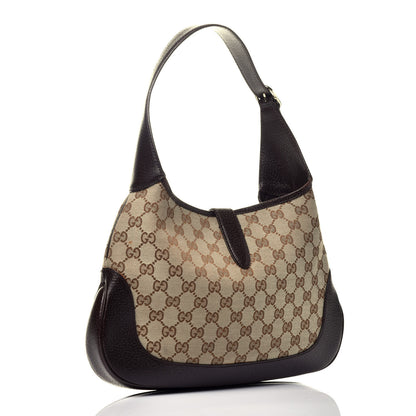 Gucci Monogram Web Jackie O Hobo Dark Brown 3 of 10