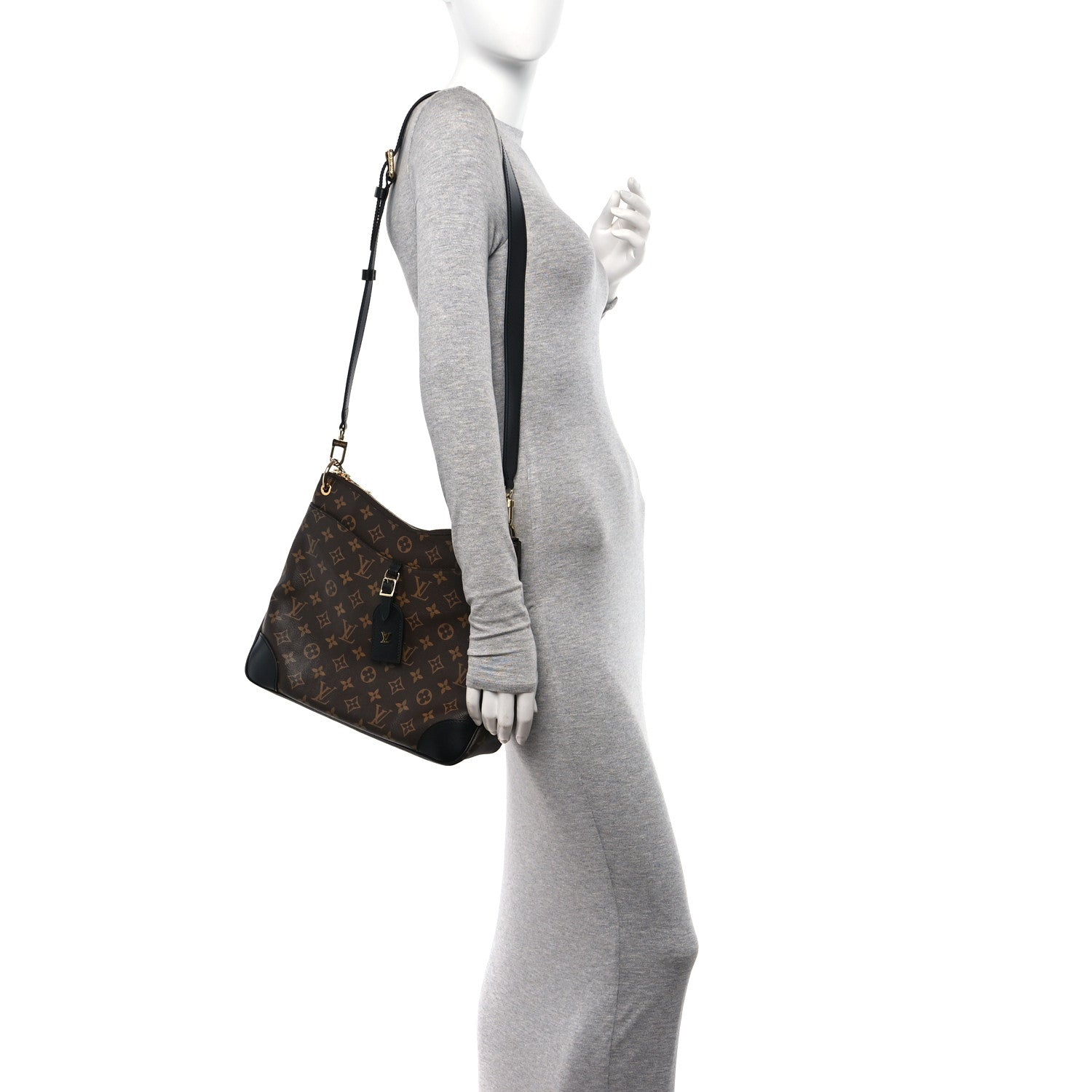 Louis Vuitton Monogram Odeon MM Black 2 of 9