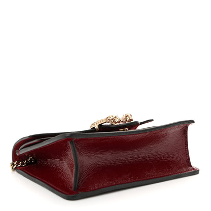 Gucci Crinkled Patent Mini Dionysus Shoulder Bag Rosso Ancora Red 4 of 10