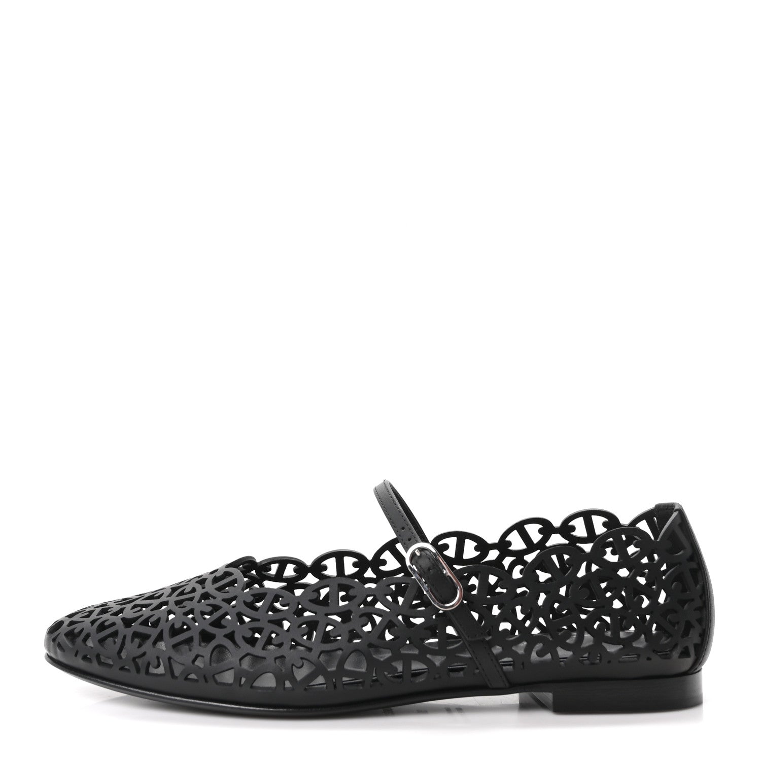 Hermes Calfskin Meli Ballet Flats 39 Black 1 of 10
