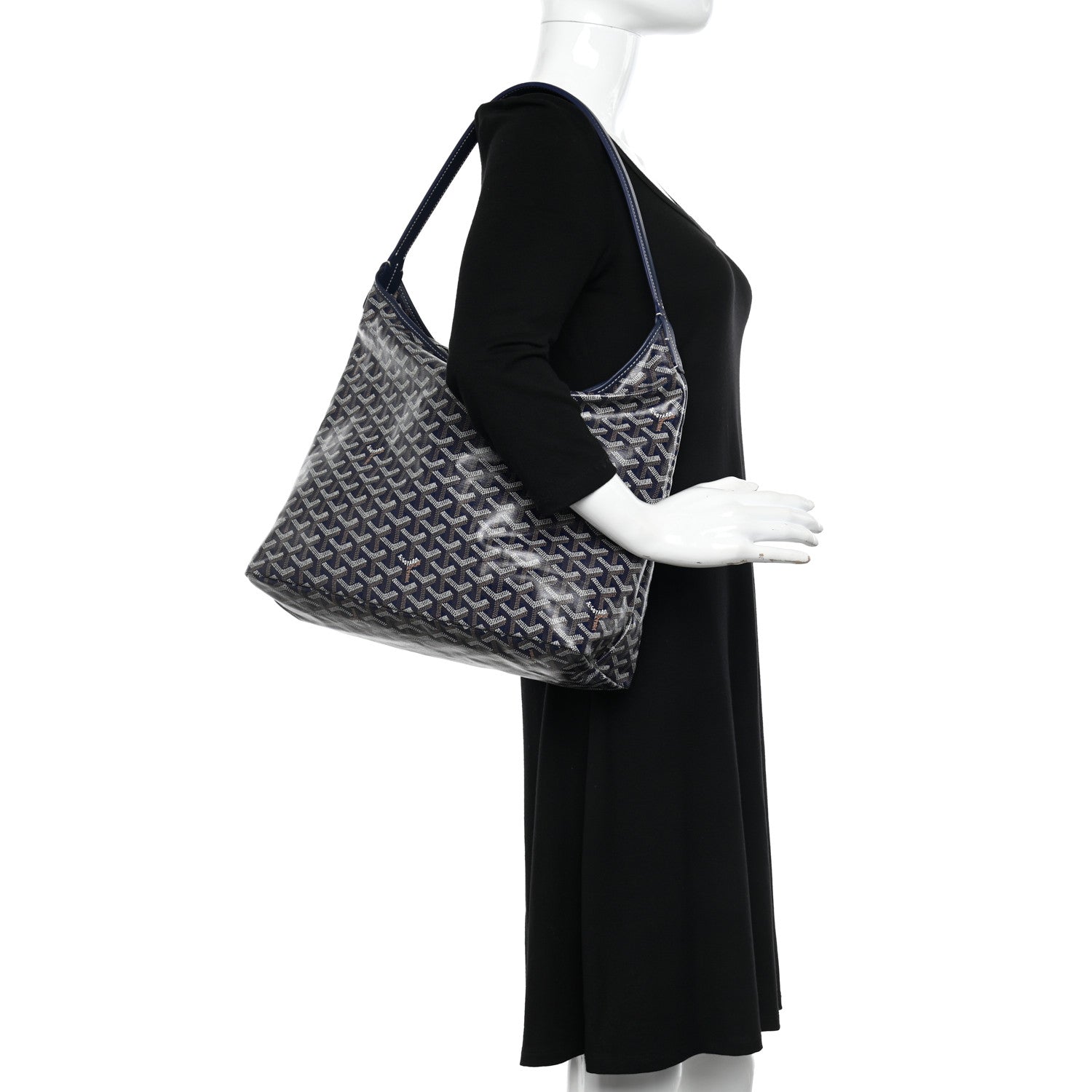 Goyard Goyardine Boheme Hobo Navy Blue 2 of 10