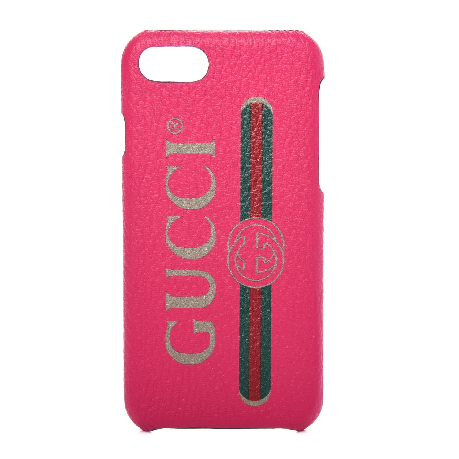 Gucci Calfskin Gucci Print iPhone 7/8 Case Pink 1 of 5