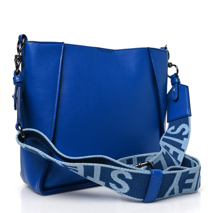 Stella McCartney Eco Alter Nappa Perforated Logo Crossbody Blue 3 of 12