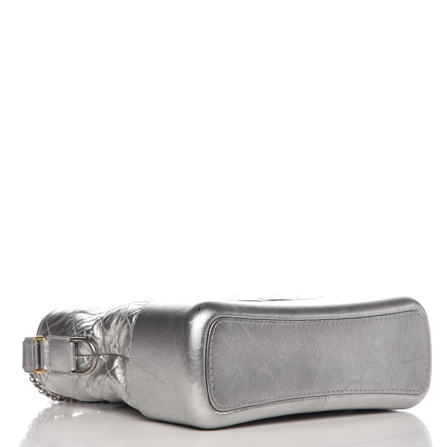 Chanel Metallic Aged Calfskin Quilted Medium Gabrielle Silver 6 of 12