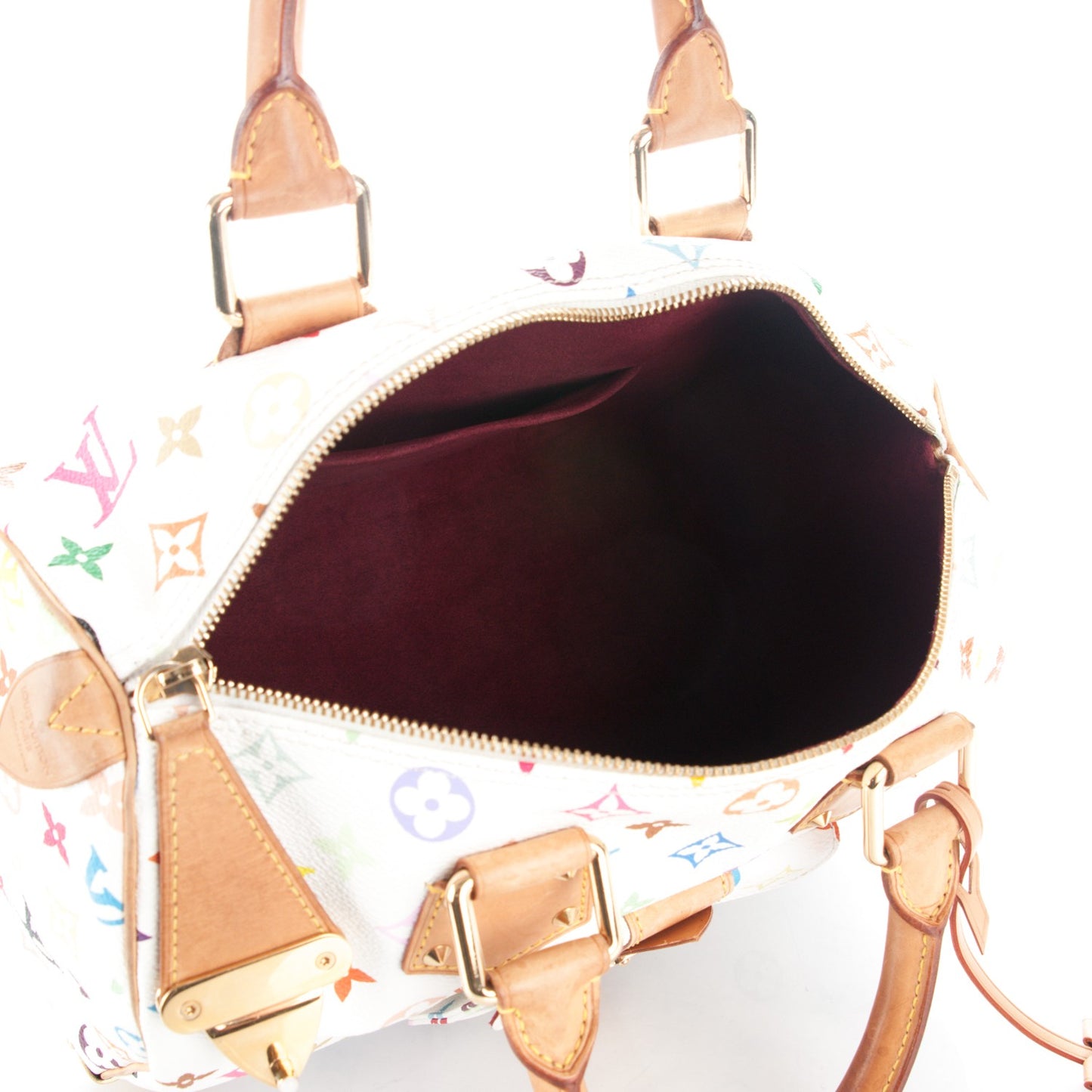 Monogram Multicolor Speedy 30 White