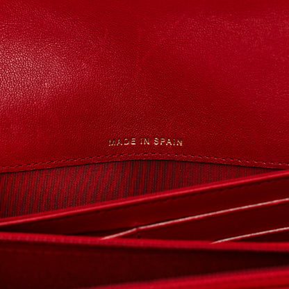 Chanel Sheepskin Quilted Mademoiselle Vintage Flap Wallet Red 7 of 9
