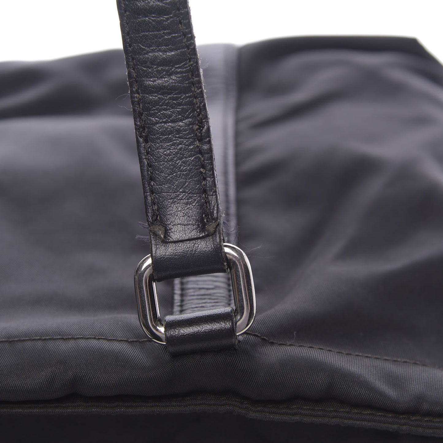 Saffiano Tessuto Nylon Tote Black