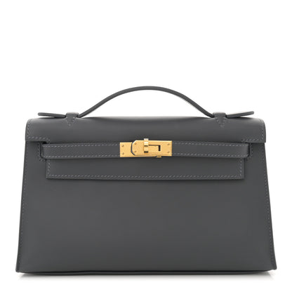 Hermes Swift Kelly Pochette Clutch Ardoise 1 of 11
