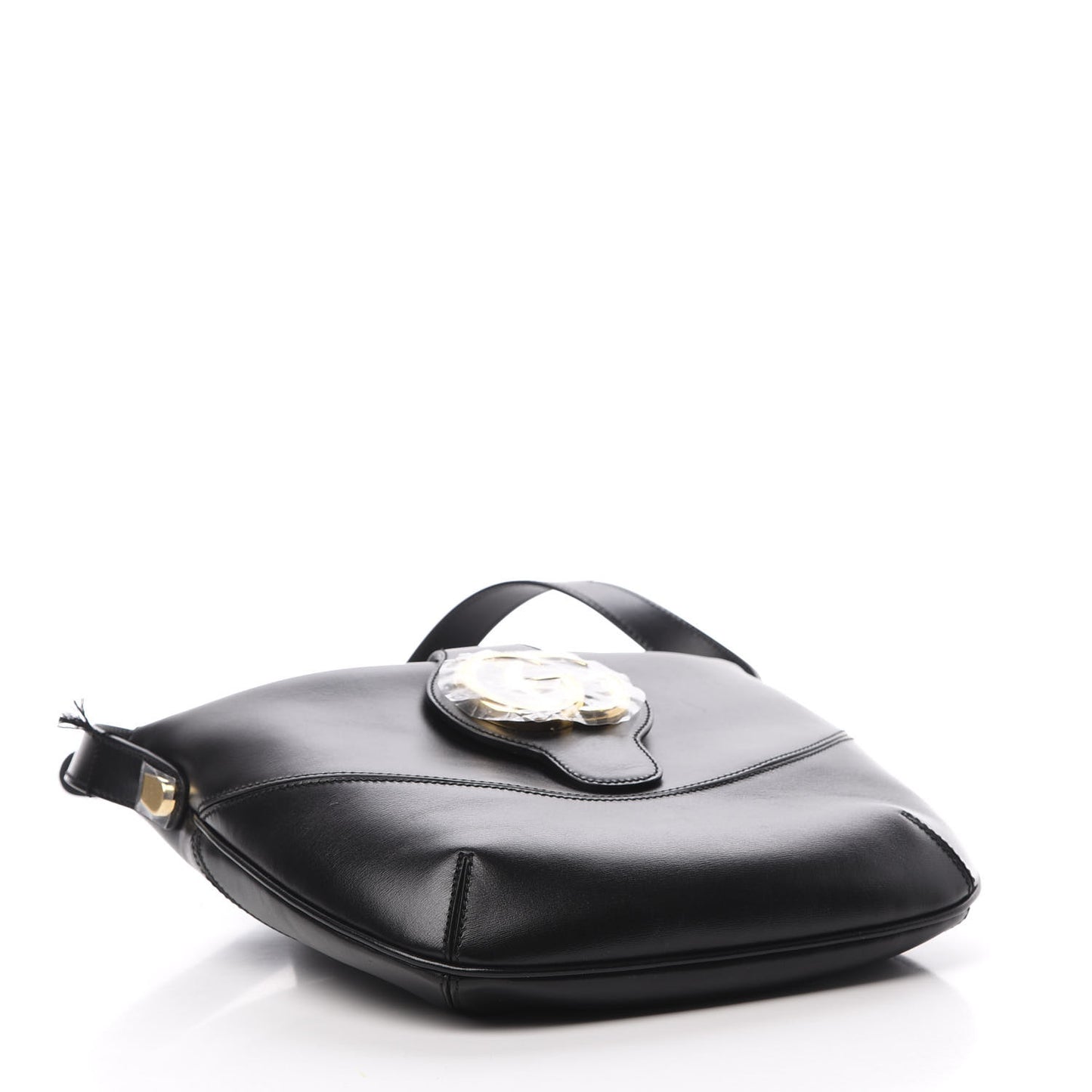 Calfskin Medium Arli Shoulder Bag Black