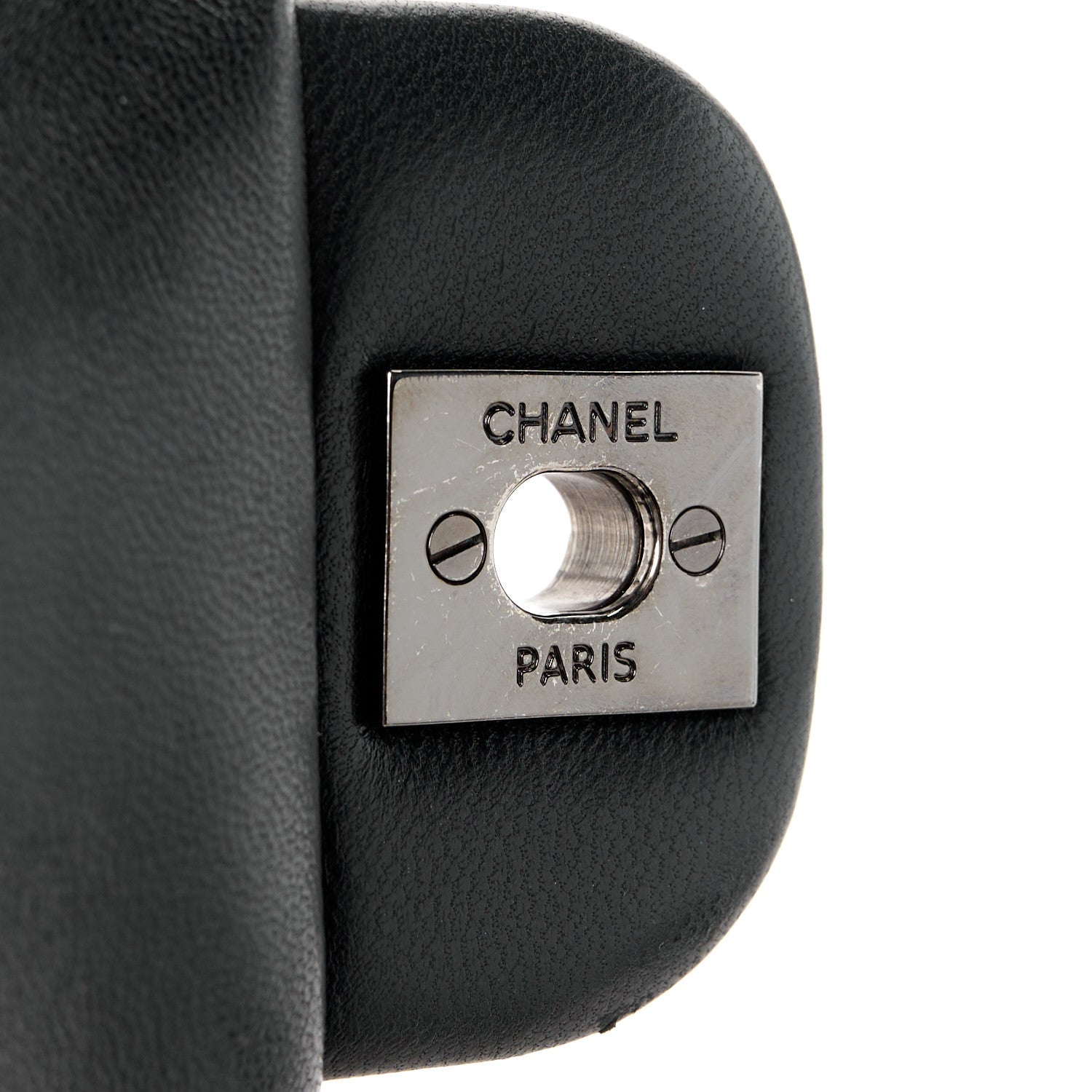 Chanel Lambskin Quilted Clutch with Chain Flap Black 7 of 11