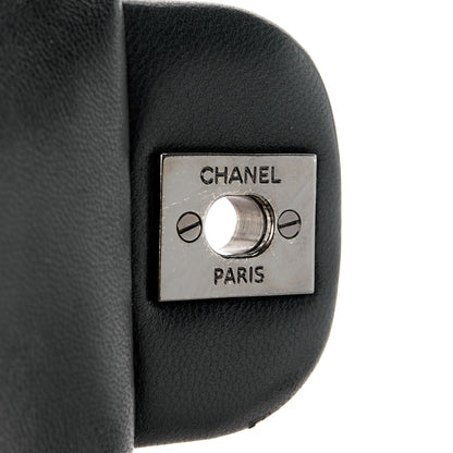 Chanel Lambskin Quilted Clutch with Chain Flap Black 7 of 11