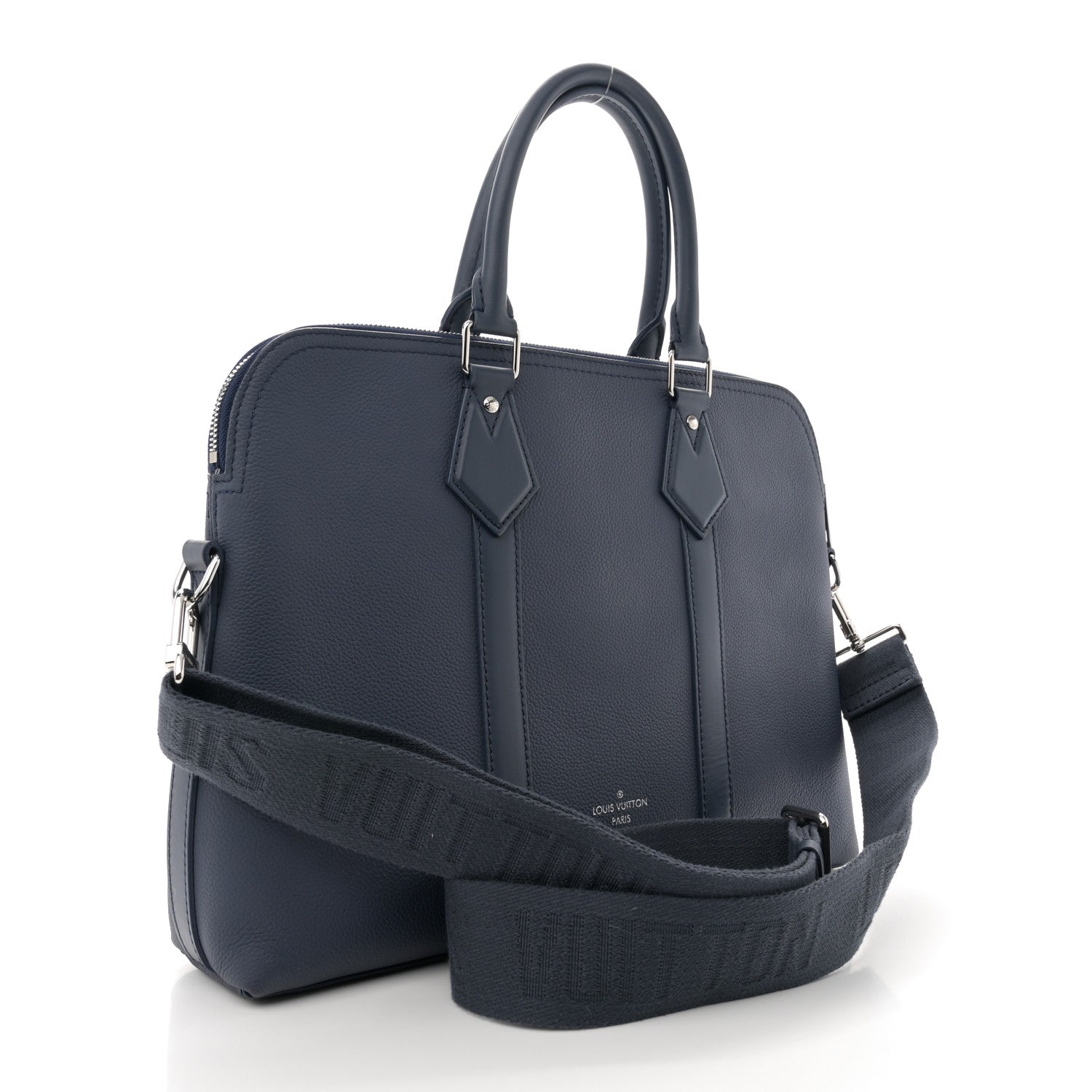 Louis Vuitton Calfskin Aerogram Takeoff Briefcase Marine 3 of 10