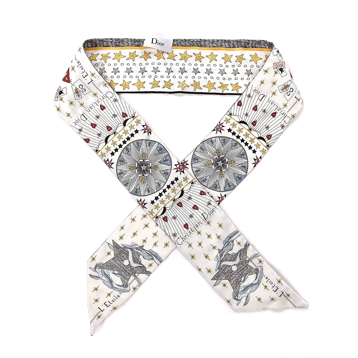 Christian Dior Silk L'Etoile Mitzah Scarf 1 of 2
