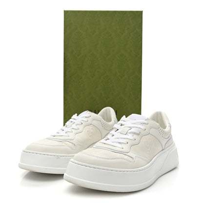 Gucci Calfskin GG Tennis Embossed Perforated Womens Platform 55mm Sneakers 42 Great White 10 of 10