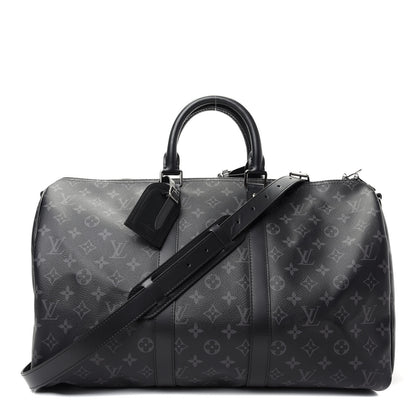 Louis Vuitton Monogram Eclipse Keepall Bandouliere 45 1 of 8