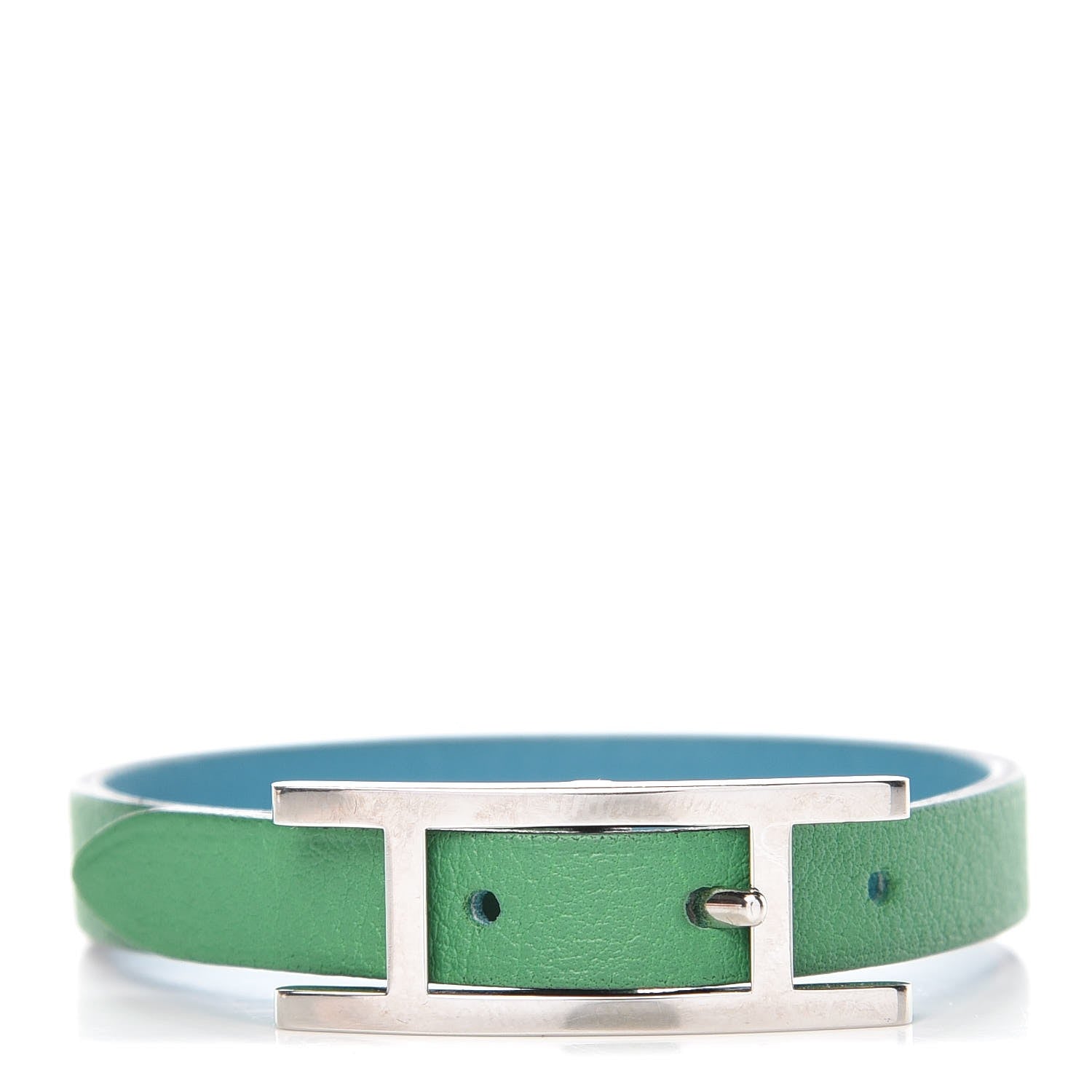 Hermes Swift Behapi Simple Tour Bracelet XS Bambou Turquoise 1 of 6