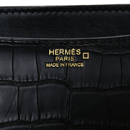 Hermes Matte Alligator Constance 24 Black 7 of 12