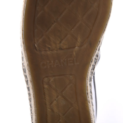 Chanel Mesh Grosgrain CC Espadrilles 36 Grey 6 of 12