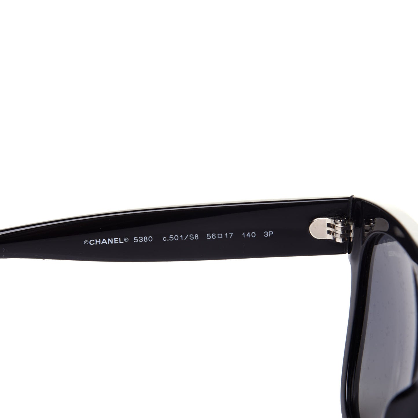 Acetate Square CC Sunglasses 5380 Black