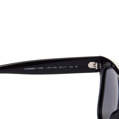 Chanel Acetate Square CC Sunglasses 5380 Black 6 of 10