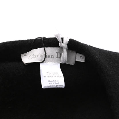 Christian Dior Wool Beret T4 Black 8 of 8