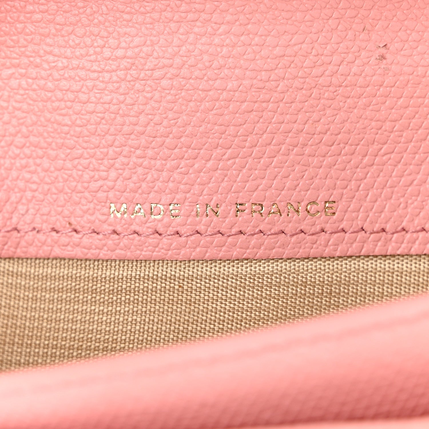 Chanel Grained Calfskin CC Button Yen Wallet Pink 7 of 13