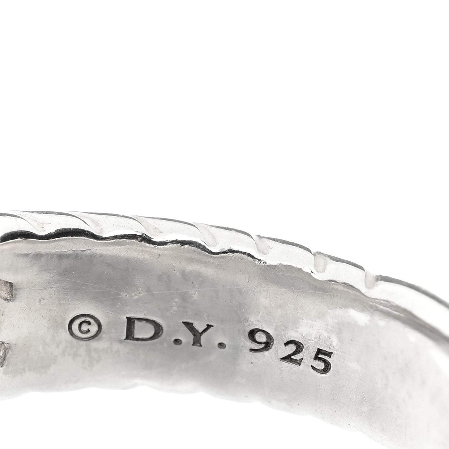 Sterling Silver Diamond 10mm Petite Wheaton Ring 51 5.75
