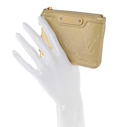 Louis Vuitton Vernis Key Pouch Blanc Corail 2 of 8