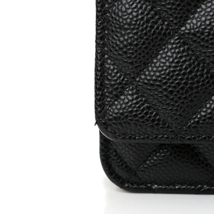 Chanel Caviar Quilted Wallet on Chain WOC Black 12 of 12