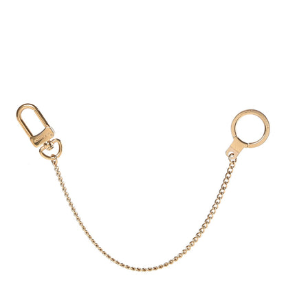 Louis Vuitton Metal Pochette Extender Key Ring Chain Gold 1 of 2