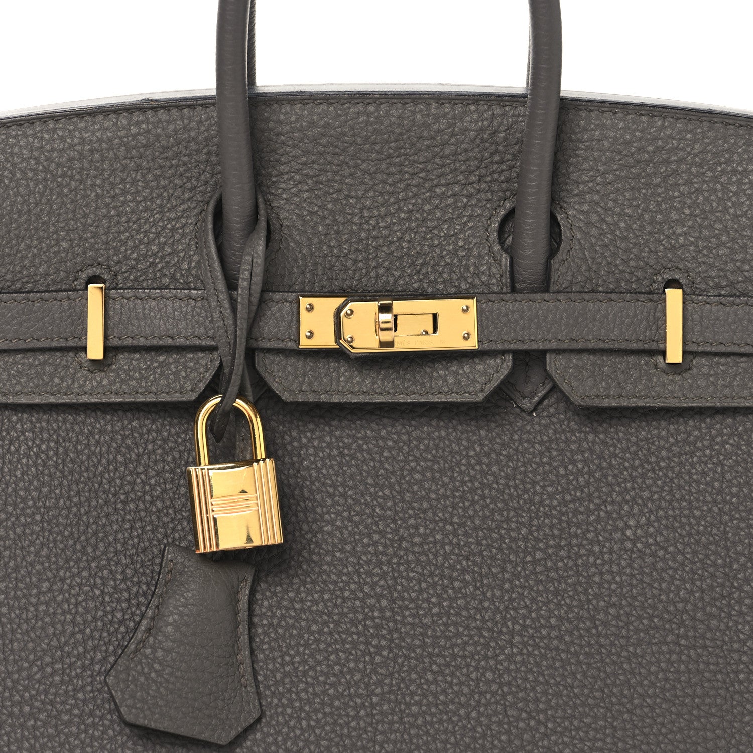 Hermes Togo Birkin 25 Etain 8 of 14