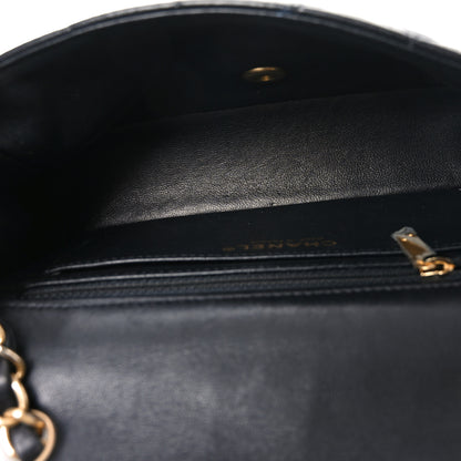 Chanel Lambskin Quilted Mini Rectangular Flap Black 5 of 11