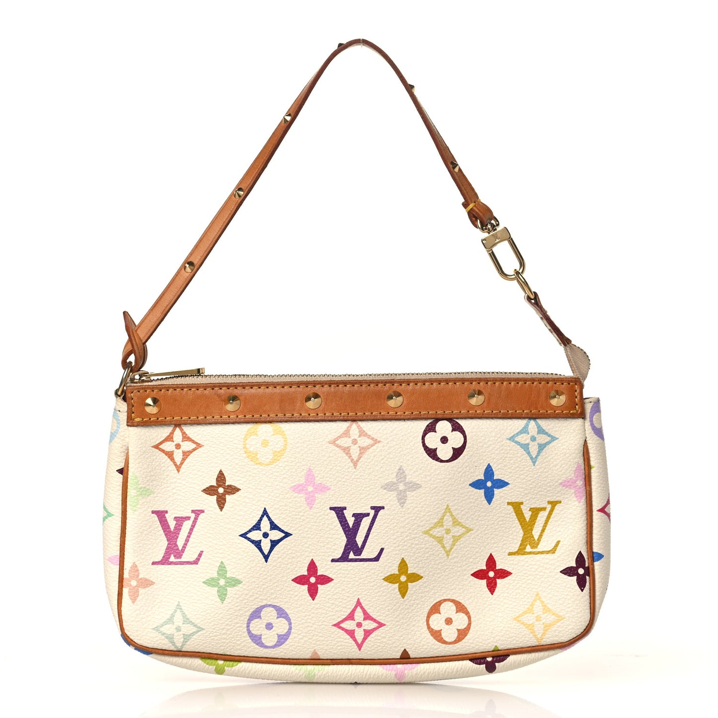 Monogram Multicolor Pochette Accessories White