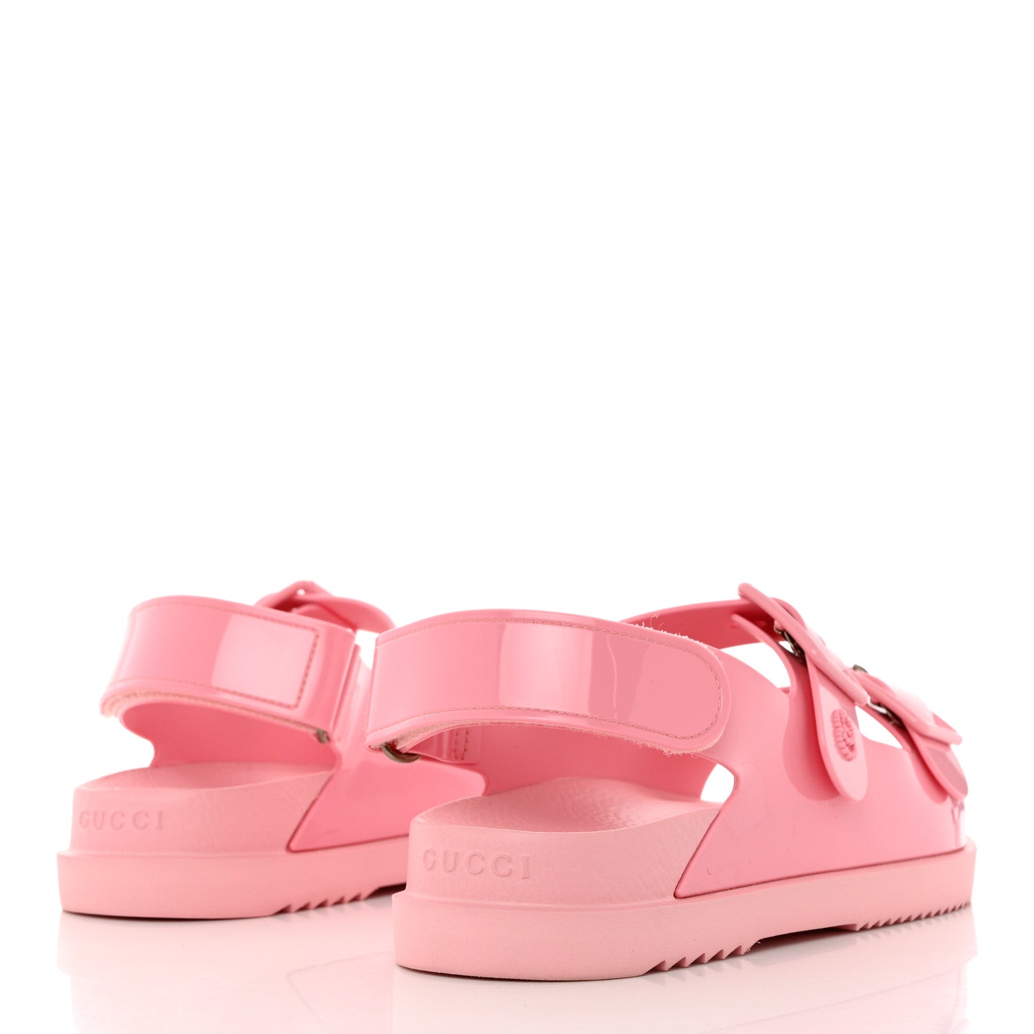 Gucci Rubber Mini Double G Womens Isla Dad Sandals 38 Wild Rose 4 of 10
