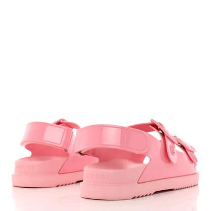 Gucci Rubber Mini Double G Womens Isla Dad Sandals 38 Wild Rose 4 of 10