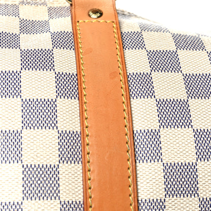 Louis Vuitton Damier Azur Keepall Bandouliere 55 10 of 17