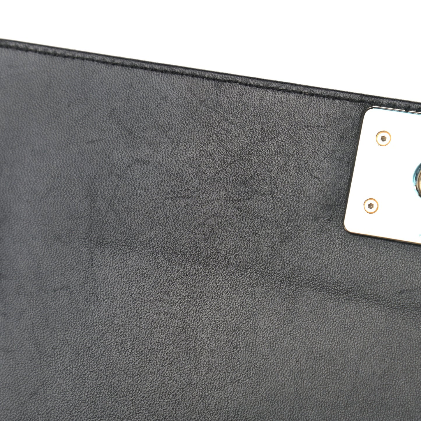 Lambskin Quilted New Medium Boy Flap Black