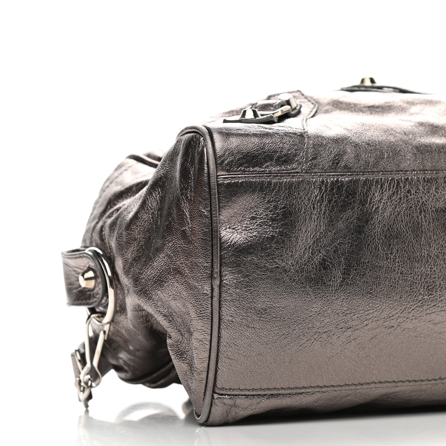 Balenciaga Agneau Classic Hardware Box Bag Metallic 8 of 9