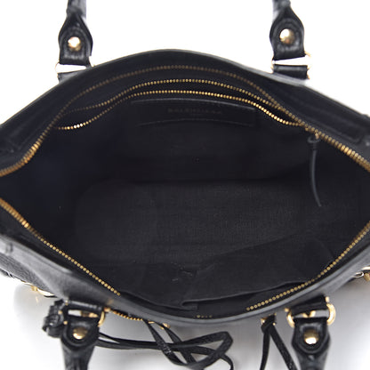 Balenciaga Chevre Gold Metallic Edge Hardware S City Black 7 of 10
