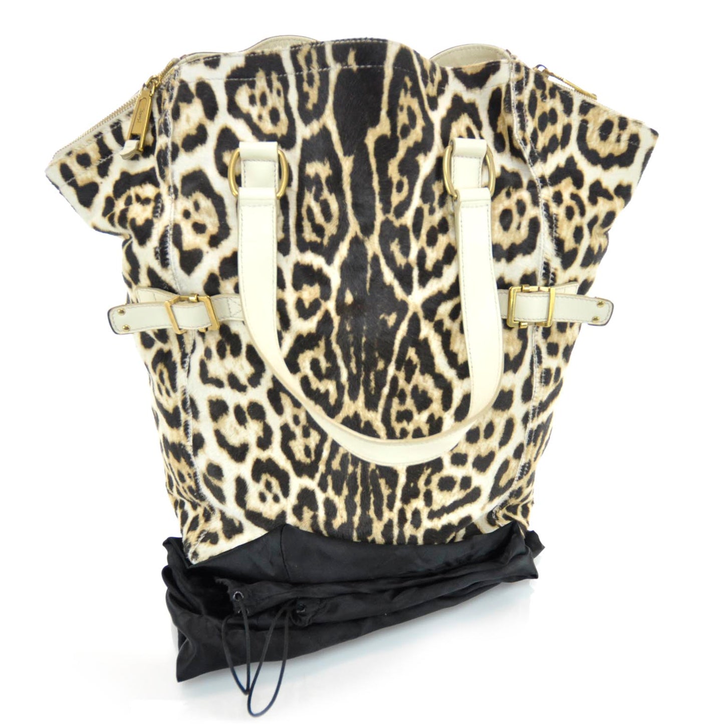 Leopard Print Pony Hair Large Downtown Tote