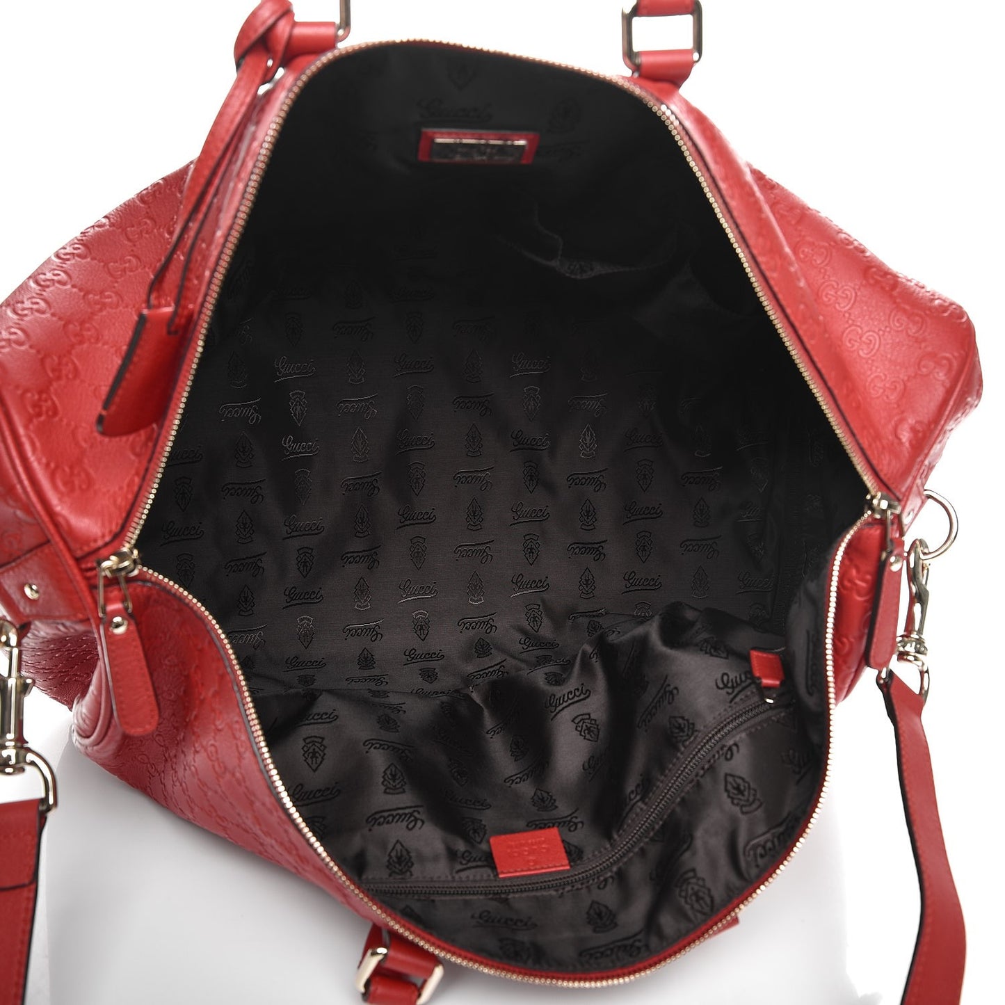 Guccissima Large Carry On Duffle Red