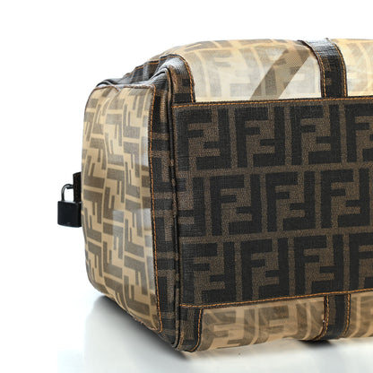 Fendi Zucca Spalmati Mesh Mixed Media Boston Tobacco 7 of 10
