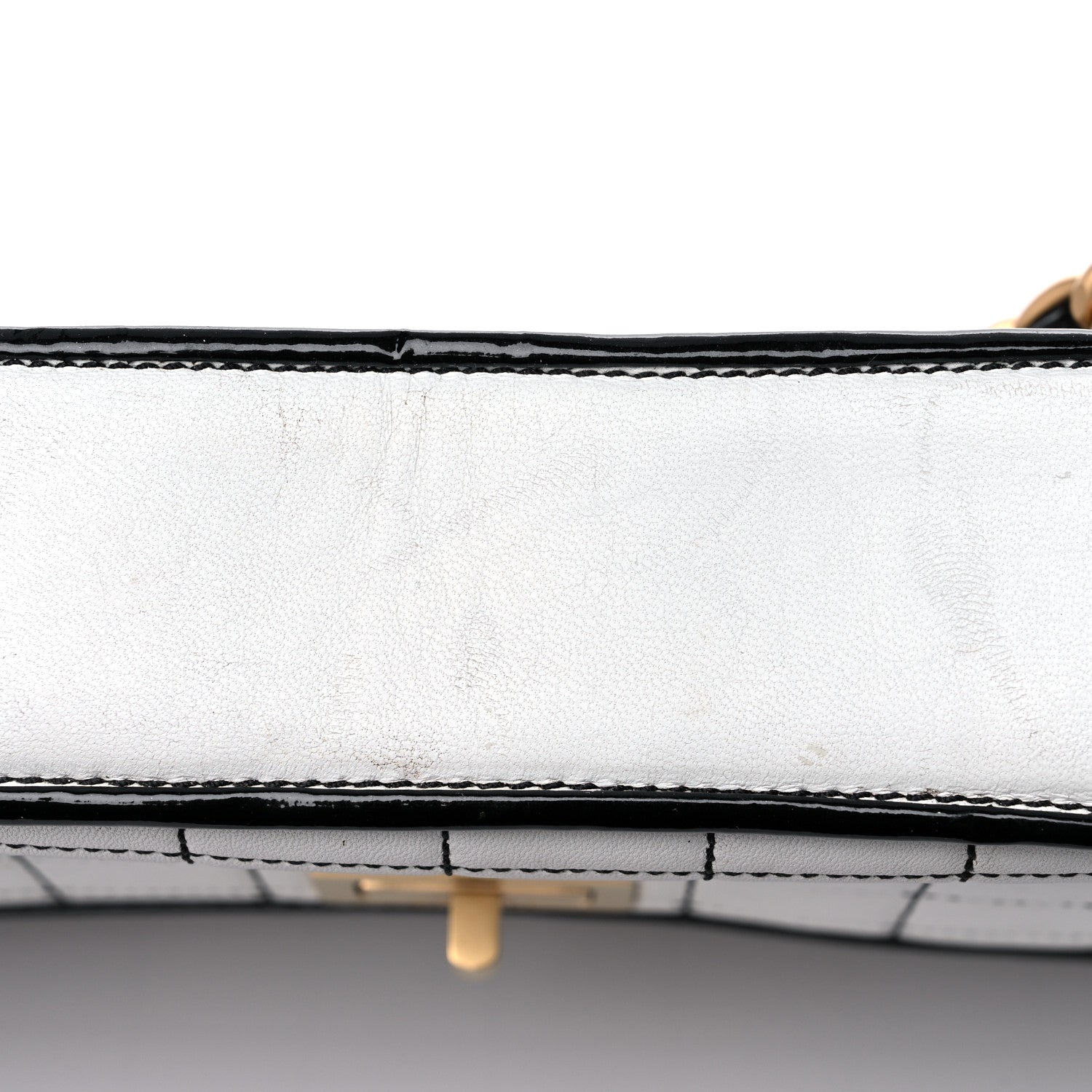 Chanel Lambskin Reissue Chocolate Bar Flap White Black 22 of 30