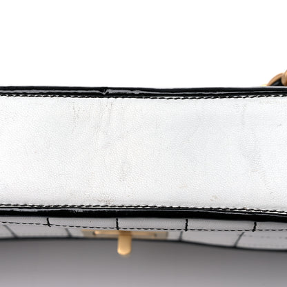 Chanel Lambskin Reissue Chocolate Bar Flap White Black 22 of 30