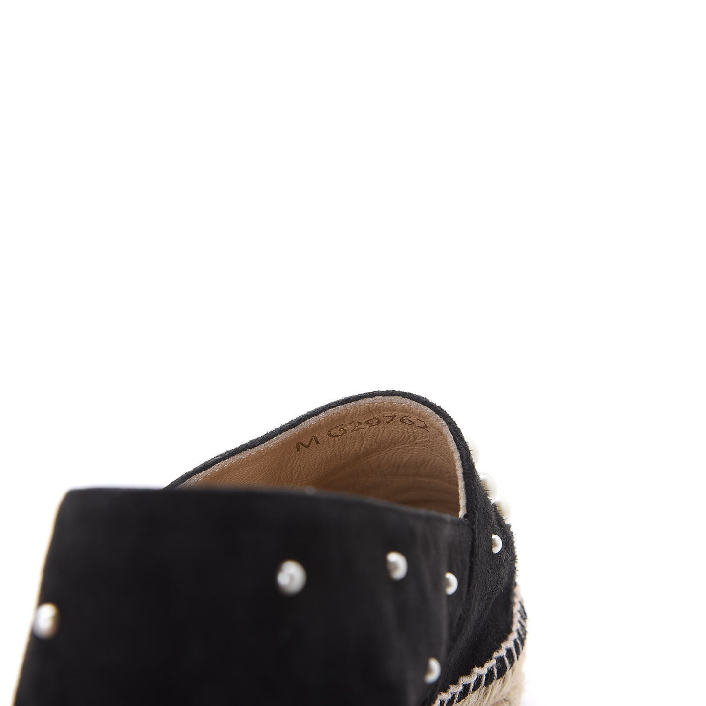 Suede Pearl CC Espadrilles 38 Black