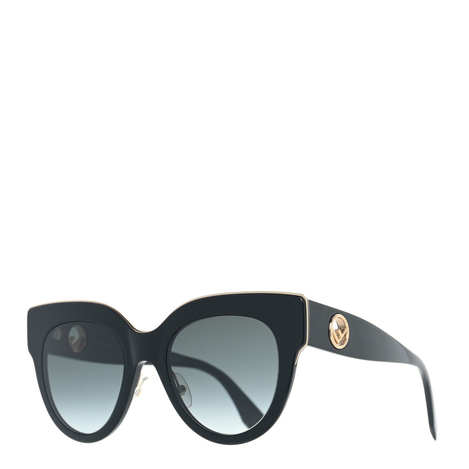 Fendi Acetate F is Fendi Cat Eye Sunglasses FF 0360/G/S Black 1 of 7