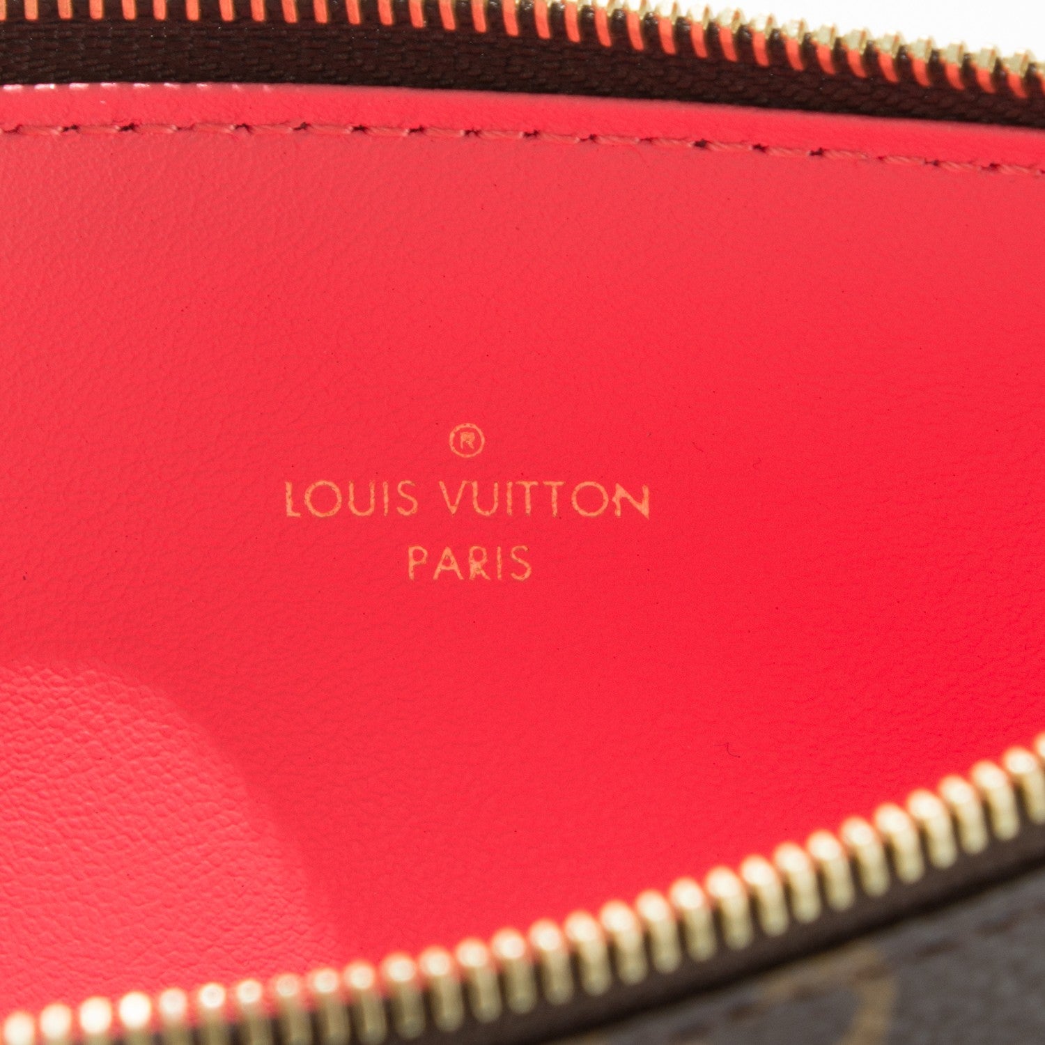 Louis Vuitton Monogram Felicie Chain Wallet Zippered Insert 6 of 6