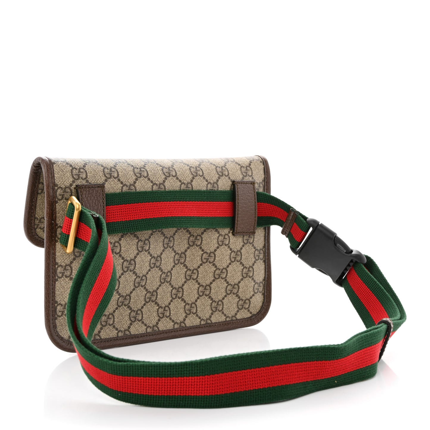 GG Supreme Monogram Neo Vintage Web Belt Bag Brown