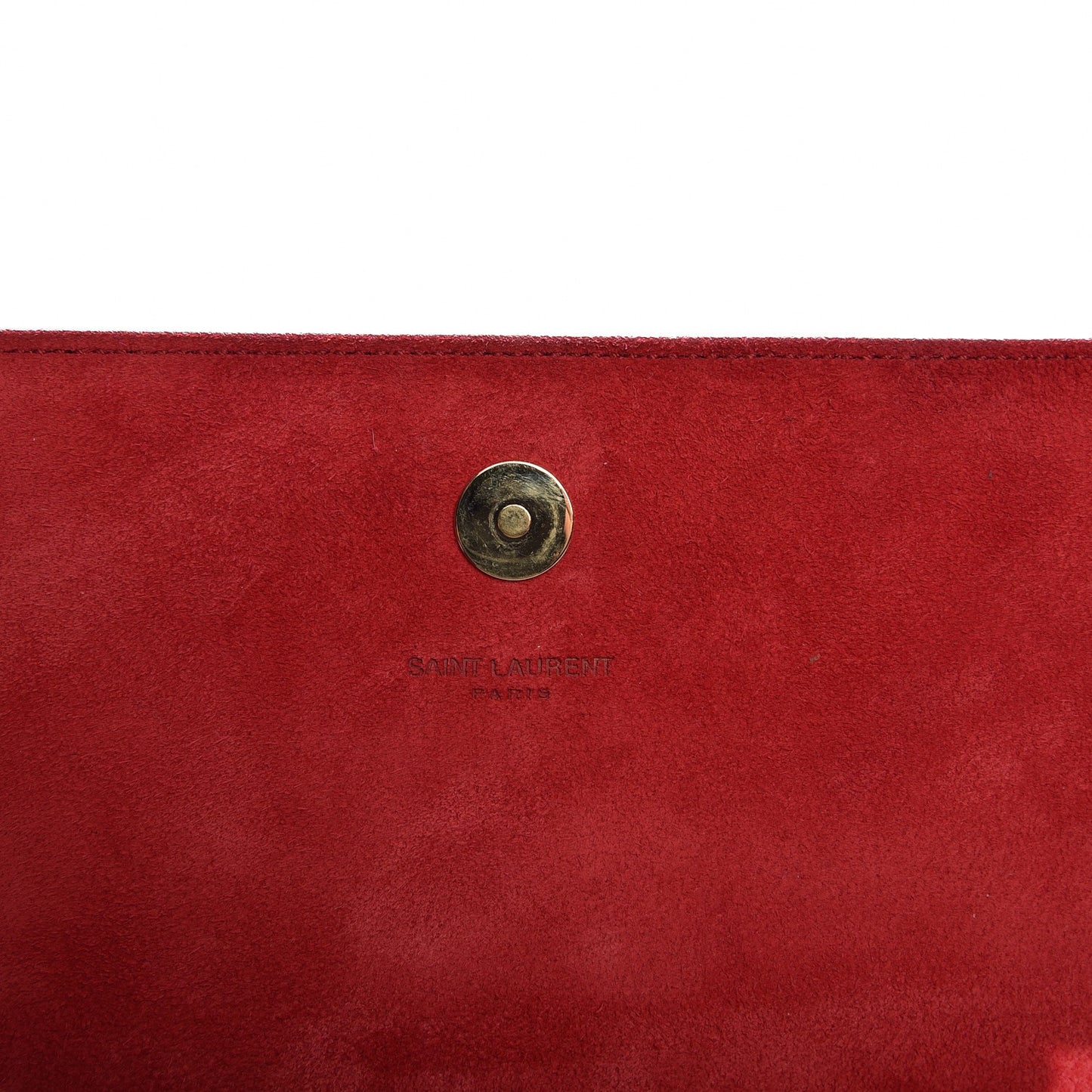 Patent Grain de Poudre Classic Monogram Clutch Red